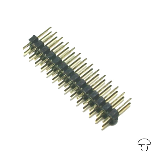 Straight Header, Dual Row, 2x36 Pins – Electrónica Seta