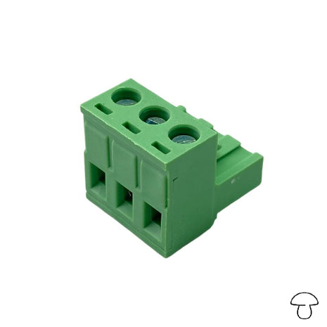 3-Pin Right Angle Plug-Type Terminal Block Connector, 5.08mm Pitch