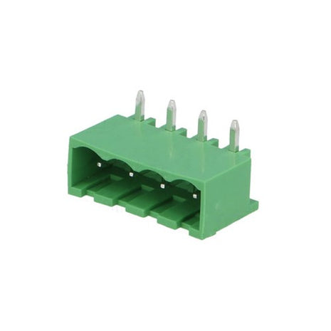 4-Pin Right Angle Terminal Block Connector, 5.0mm Pitch