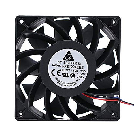 24VDC Cooling Fan (120x120x38mm, 190CFM)