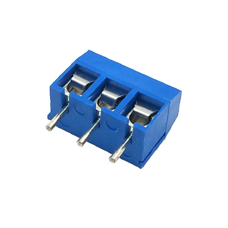 PCB Terminal Block, 3-Poles, Blue, 300V 15A, 5.0mm Pitch