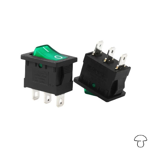 Spst Rocker Switch Input Rocker Switch SPST, 8A, 125V – Electrónica Seta