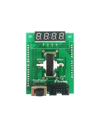 Placa de evaluación de sensores IQS624 con blindaje y módulo IQS624