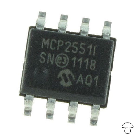 Transceptor CAN de alta velocidad de montaje en superficie de 5,5 V, 1 Mb/s, serie MCP2551 - SOIC-8 