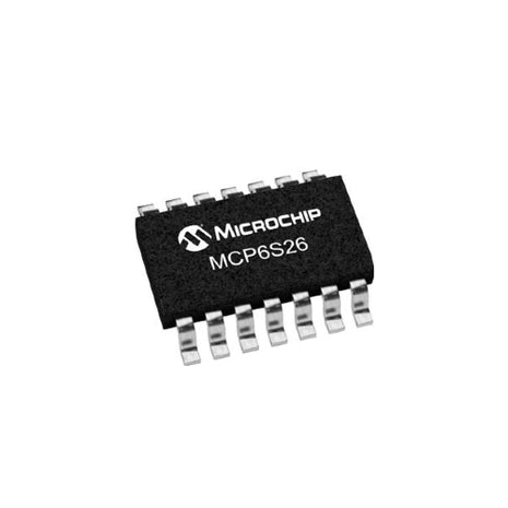 MCP6S26 Series 5.5 V 12 MHz Single-Ended Rail-to-Rail I/O Low Gain PGA -SOIC-14