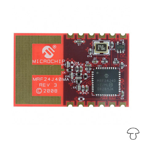 RF Transceiver 2.4 - 2.48GHz 2.4 - 3.6 V 12-Pin | Microchip Technology Inc. MRF24J40MA-I/RM