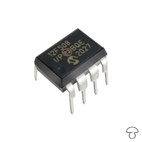 PIC12F Series 768 B Flash 25 B SRAM Through Hole 8-Bit Microcontroller - PDIP-8