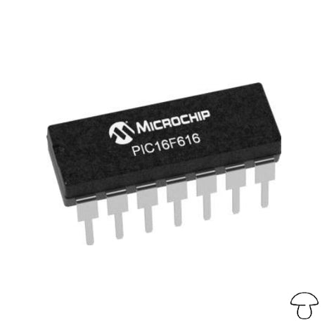 PIC16F Series 3.5 KB Flash 128 B RAM 20 MHz 8-Bit Microcontroller - PDIP-14