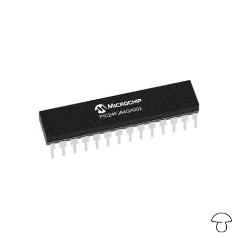 Microcontrolador, 28 SPDIP, Flash de 64 KB, RAM de 8192 Bytes, 16 MIPS