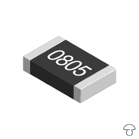 Resistencia de cero ohmios (puente), tolerancia del 1%, 125 mW, tamaño 0805