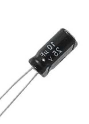 Radial Electrolytic Capacitor TKP100M1ED11M, 10µF 25V, 5x11mm ...