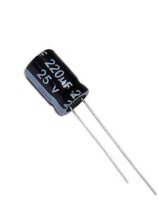 Electrolytic Capacitor, 220µF 25V, High Temperature 125°C, 10x12.5mm