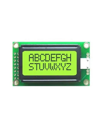 LCD module display yellow 16x2 character